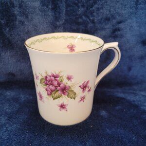 Queens Fine Bone China Mug ~ Violets
